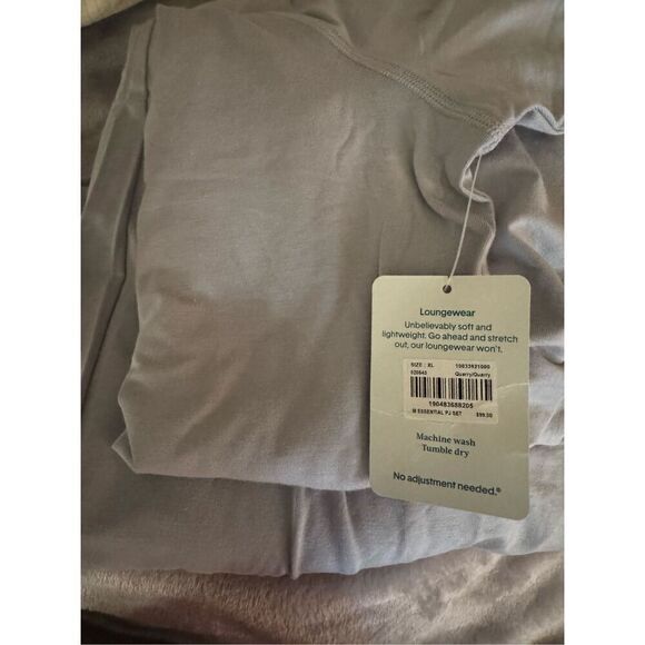 XL plus cotton rayon 2 piece pajama set pants short sleeve tee nwt tommy john - Picture 4 of 5